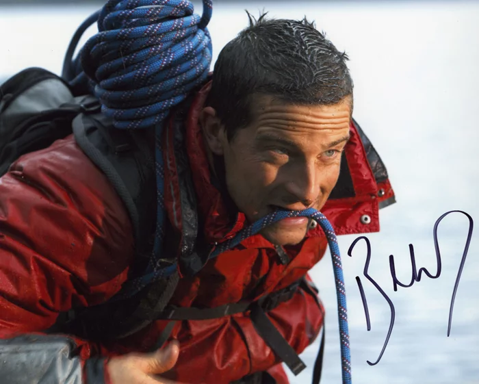 Bear Grylls autograph