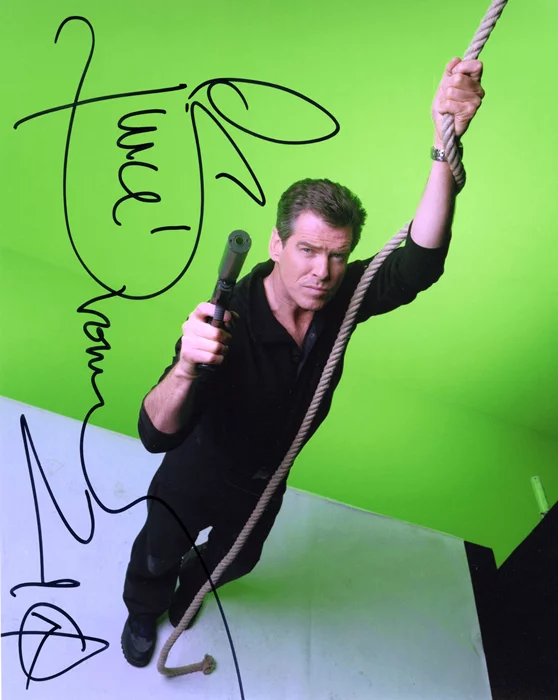 Pierce Brosnan autograph