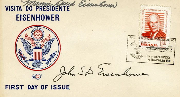 Mamie and David Eisenhower autograph