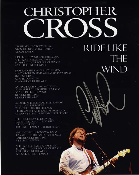 Christopher Cross autograph