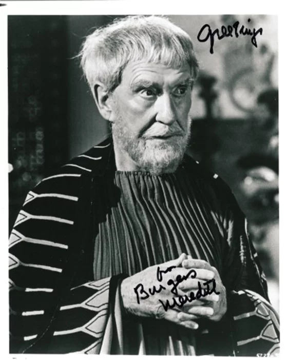 Burgess Meredith autograph