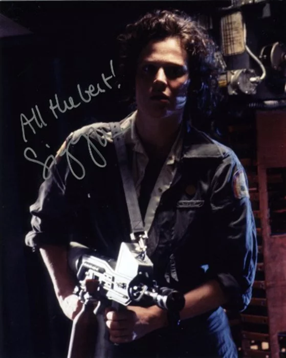 Sigourney Weaver autograph