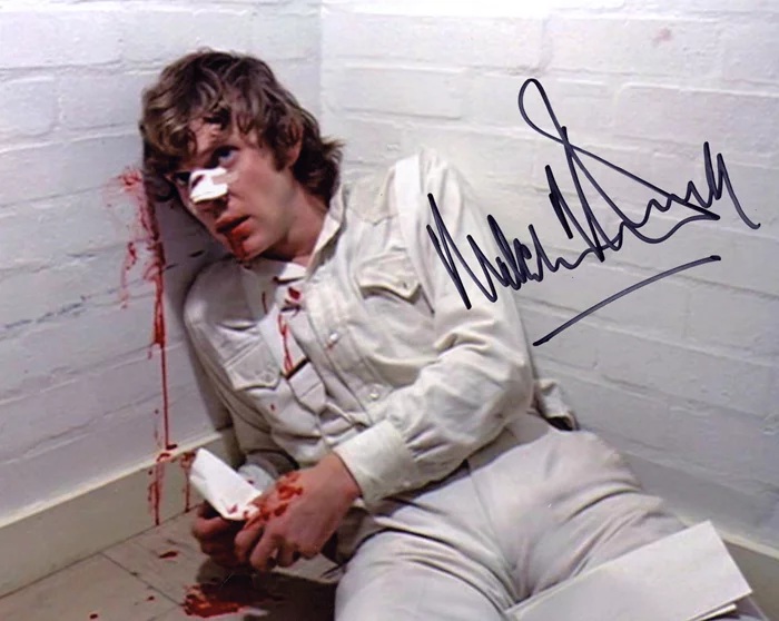 Malcolm McDowell autograph