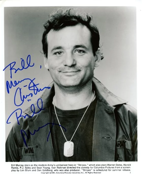 Bill Murray autograph