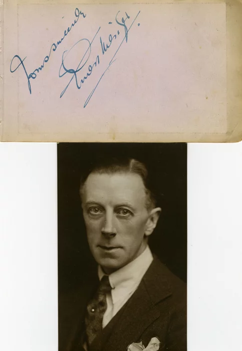 Ernest Thesiger autograph