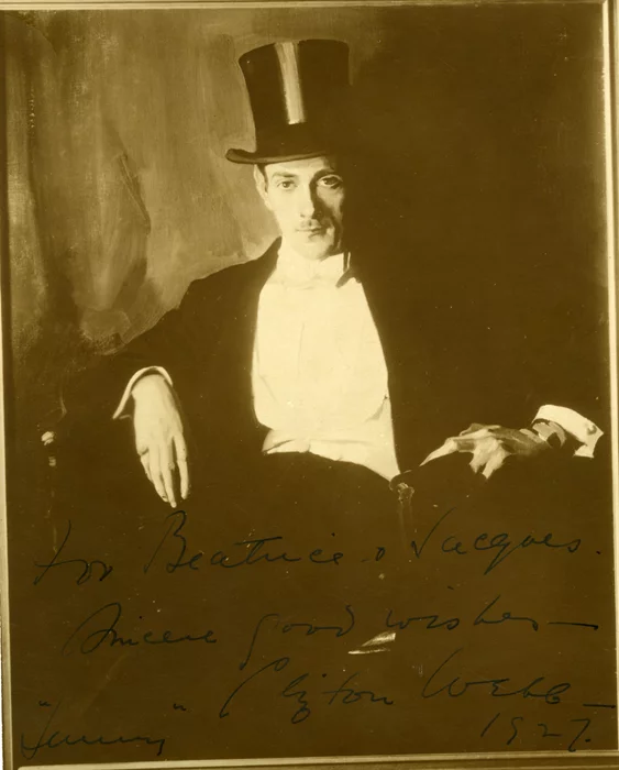 Clifton Webb autograph