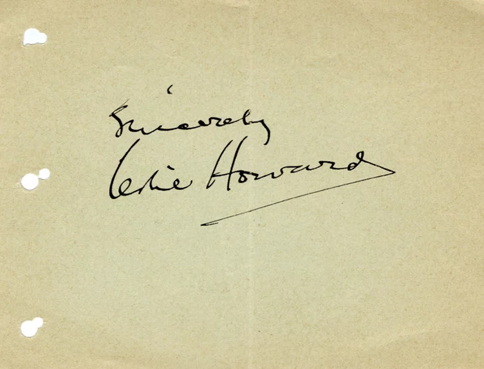 Leslie Howard autograph