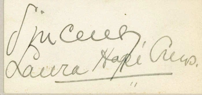 Laura Hope Crews autograph