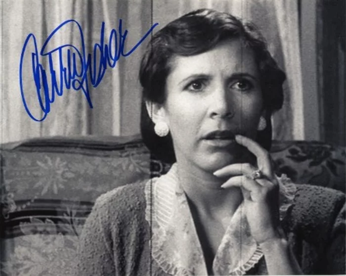 Carrie Fisher autograph