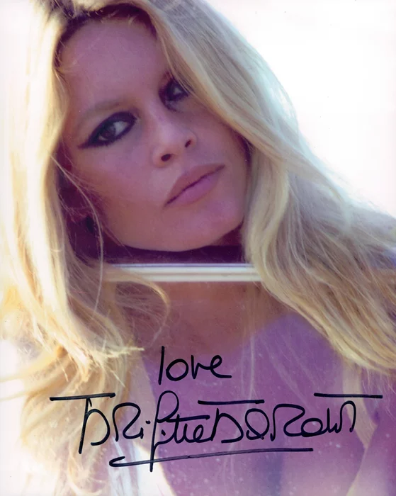 Brigitte Bardot autograph
