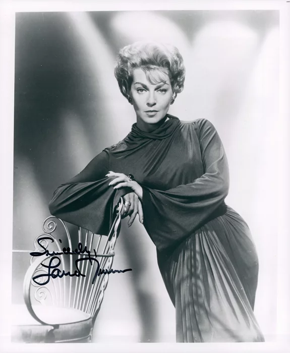 Lana Turner autograph