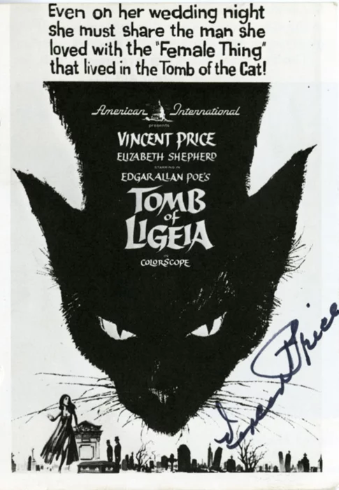 Vincent Price autograph