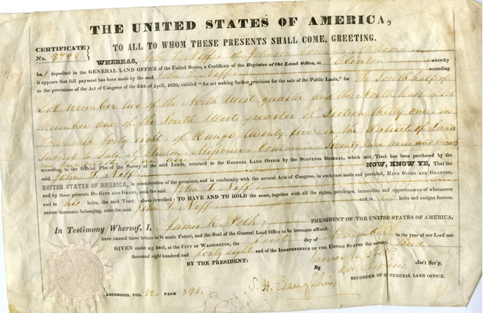 James Polk autograph