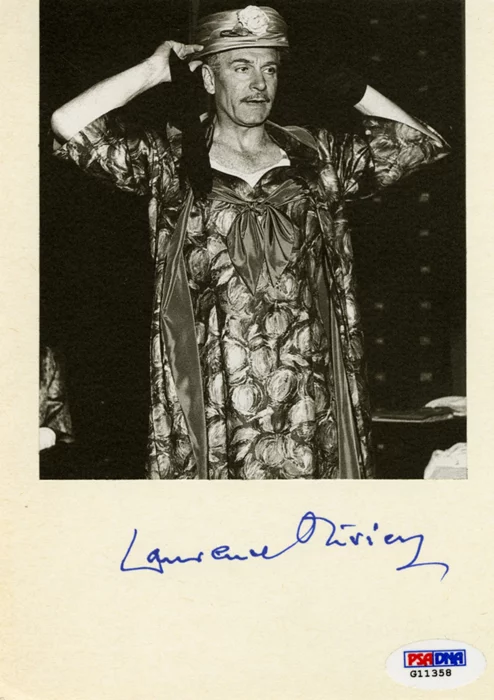 Laurence Olivier autograph