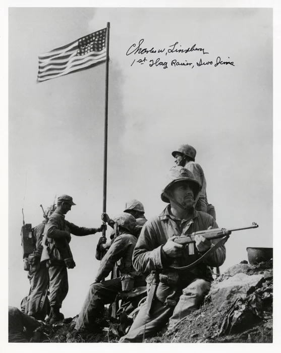 Charles W. Lindberg autograph