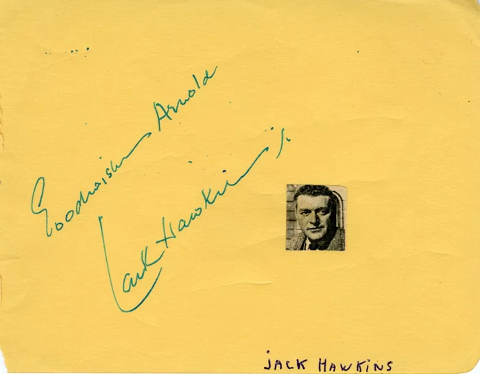 Jack Hawkins autograph