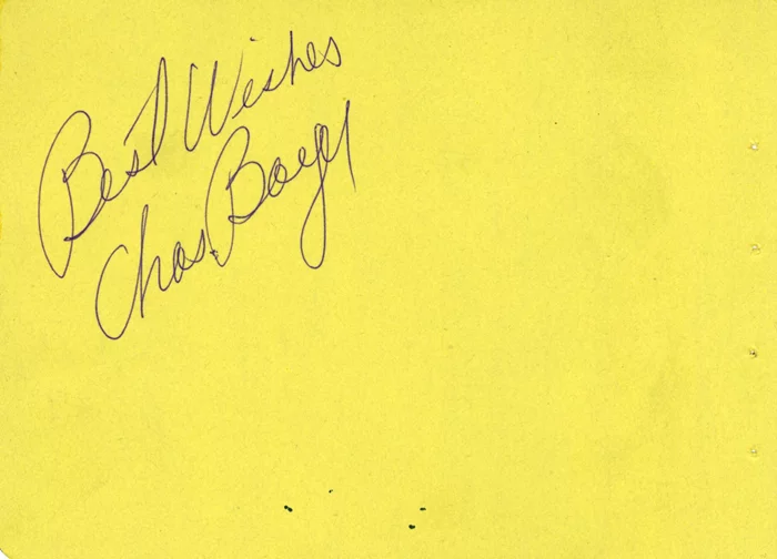 Charles Boyer autograph