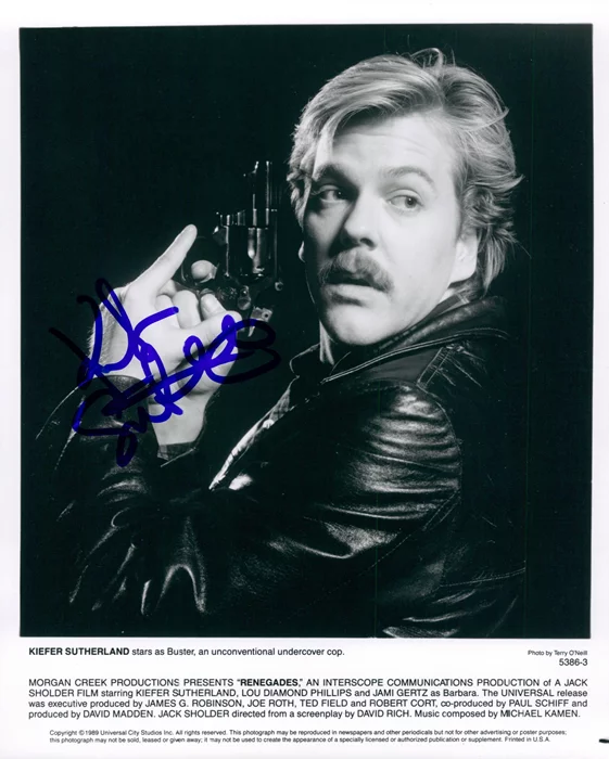 Kiefer Sutherland autograph