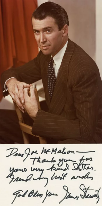 James Stewart autograph