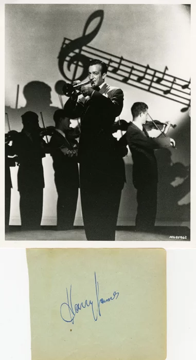 Harry James autograph