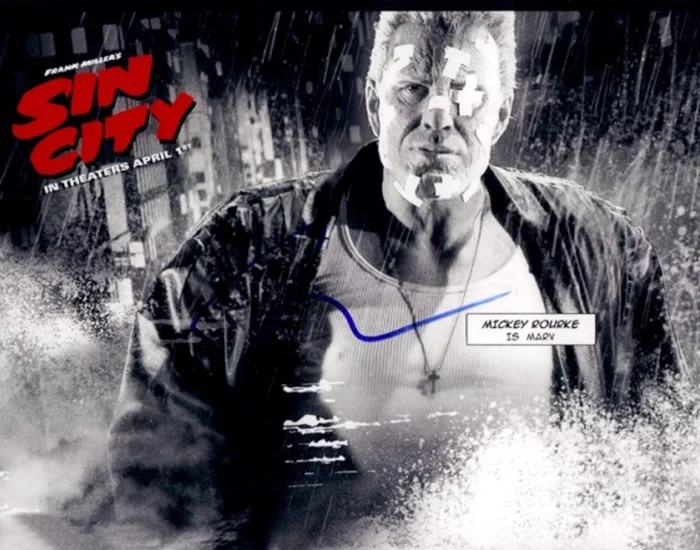 Mickey Rourke autograph