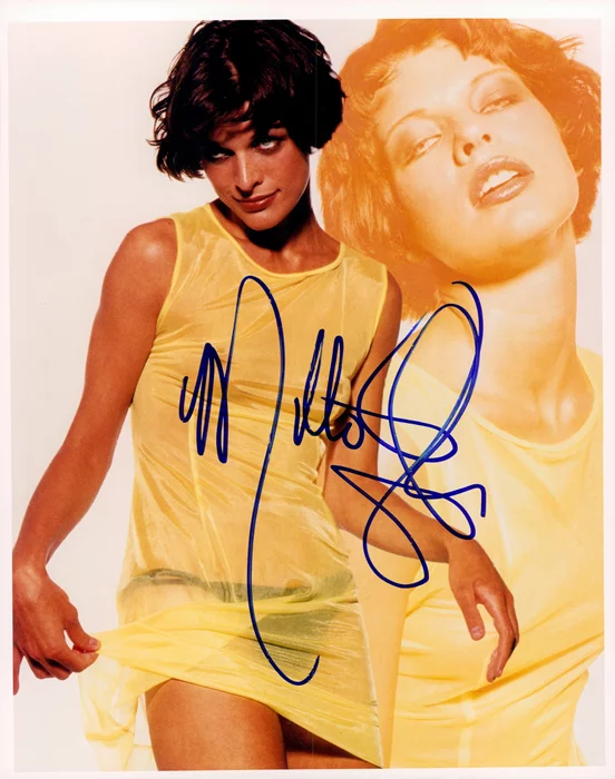 Milla Jovovich autograph