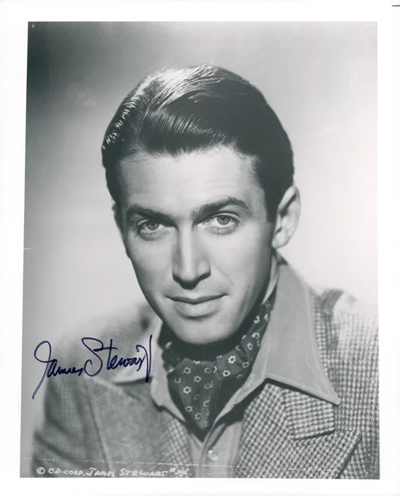 James Stewart autograph