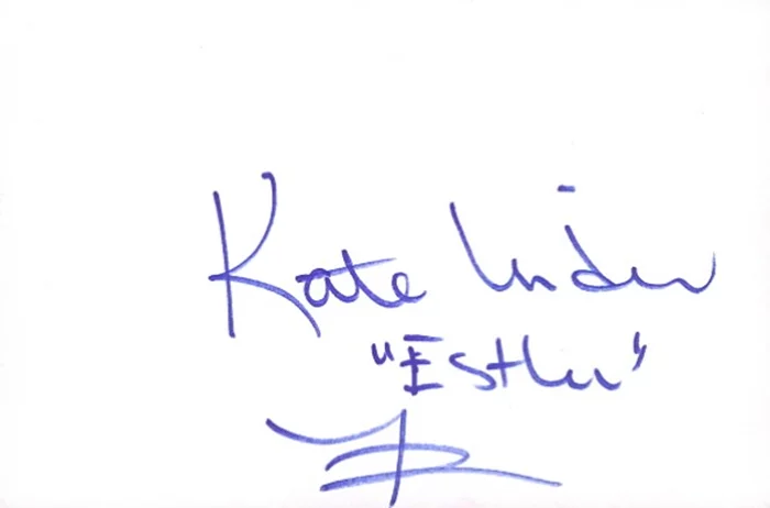 Kate Linder autograph