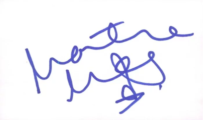 Martine McCutcheon autograph