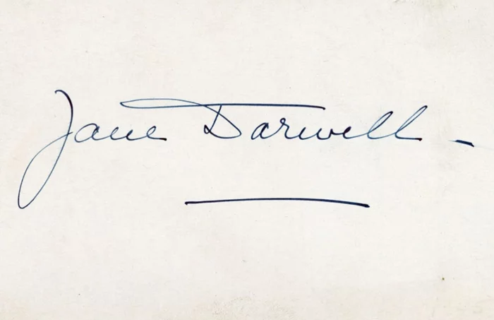Jane Darwell autograph