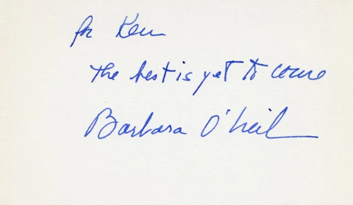 Barbara O'Neil autograph
