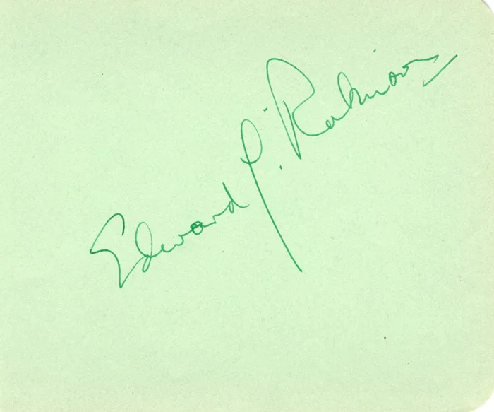 Edward G. Robinson autograph