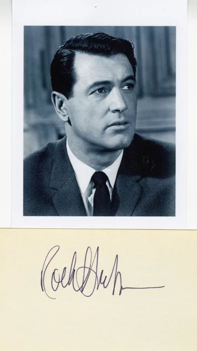 Rock Hudson autograph