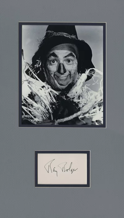 Ray Bolger autograph