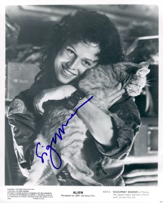 Sigourney Weaver autograph