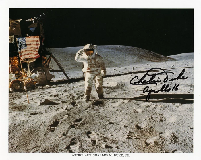 Charles Duke autograph