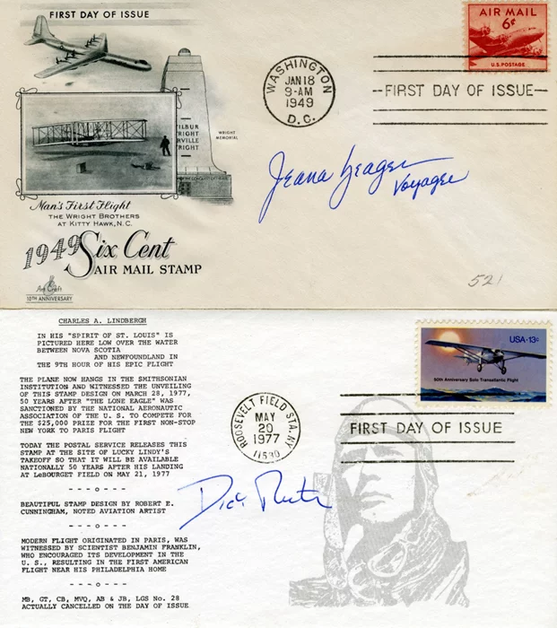 Rutan Voyager autograph