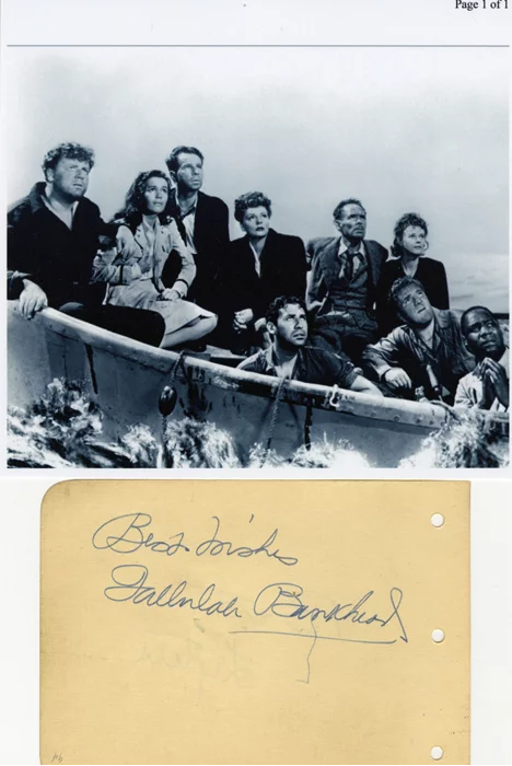 Tallulah Bankhead autograph