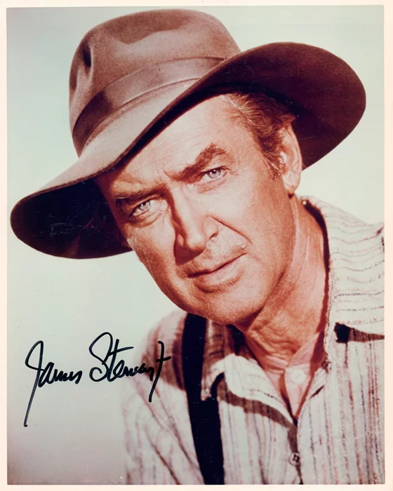 James Stewart autograph