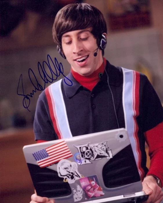 Simon Helberg autograph