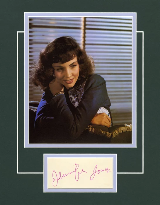 Jennifer Jones autograph