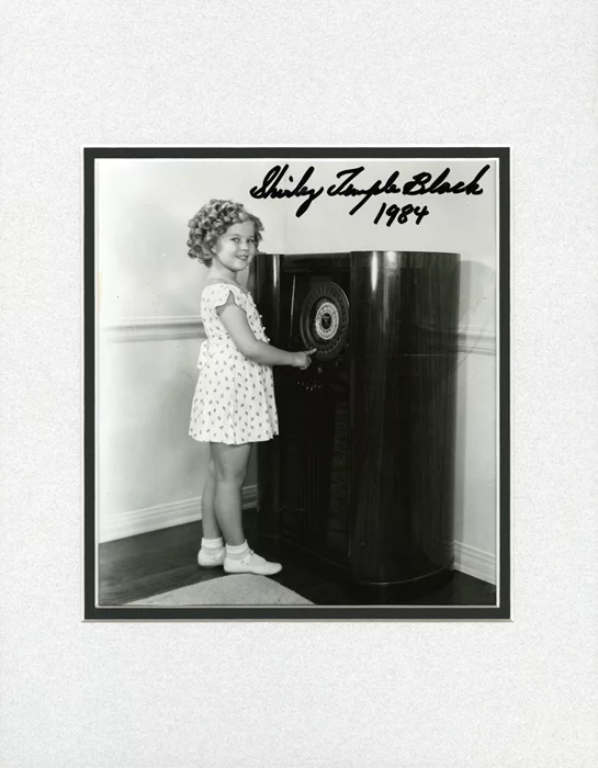 Shirley Temple Black autograph