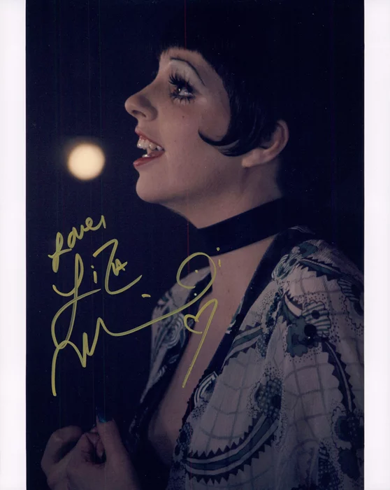 Liza Minnelli autograph