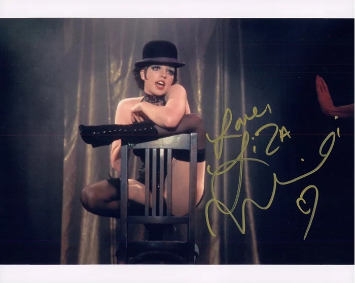 Liza Minnelli autograph