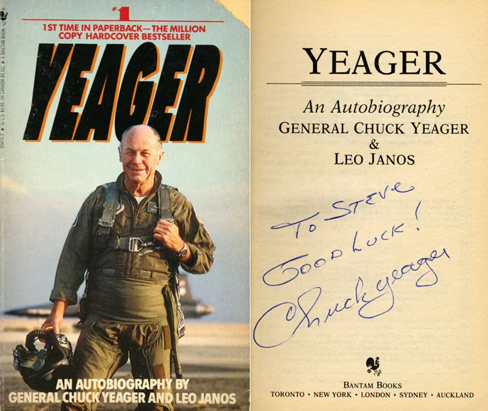 Chuck Yeager autograph