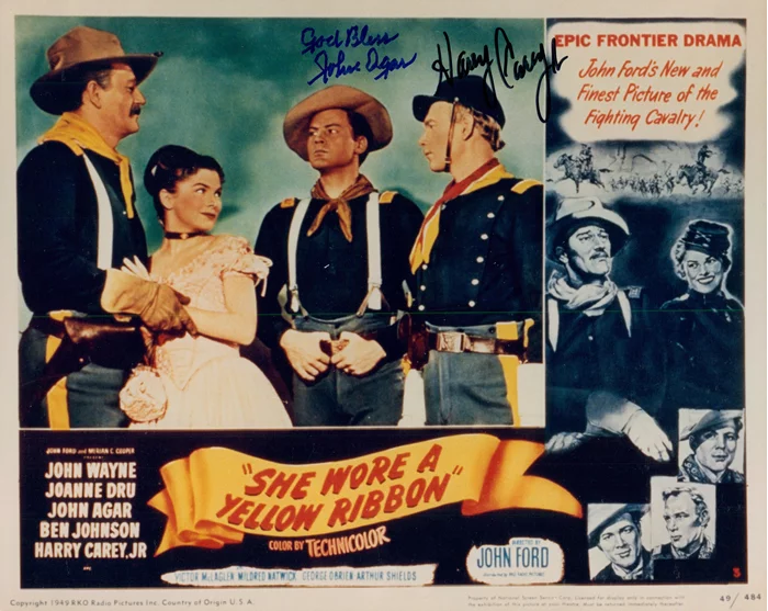 She Wore A Yellow Ribbon autograph