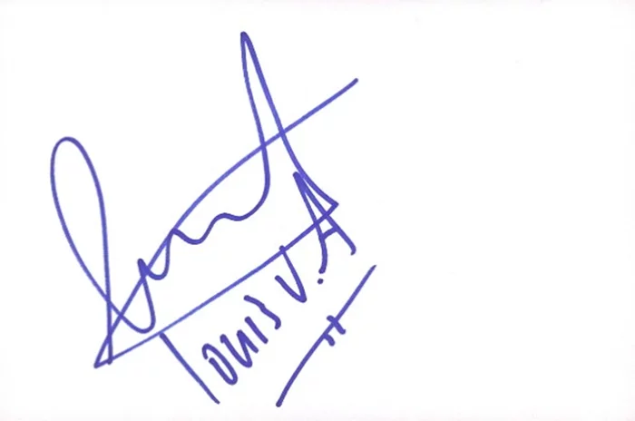 Louis Van Amstel autograph