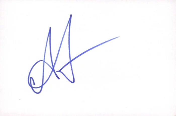 Anna Demidova autograph