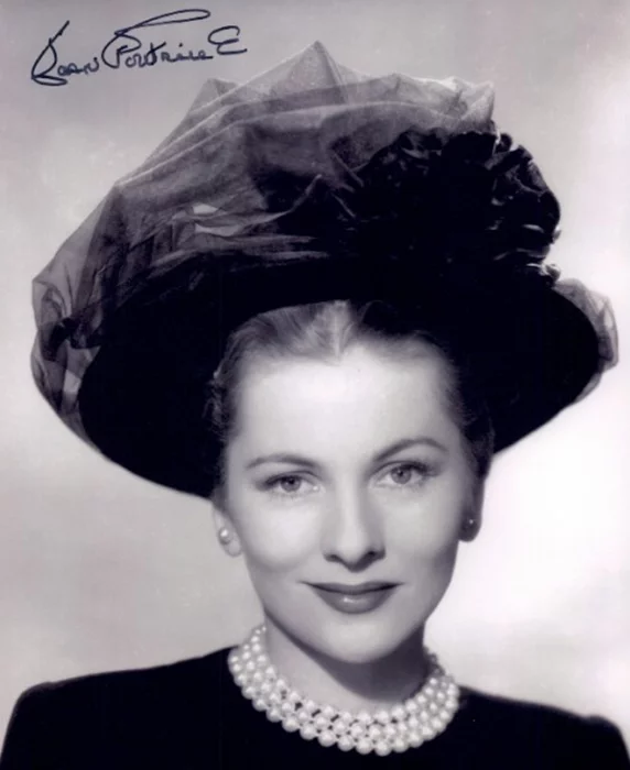 Joan Fontaine autograph