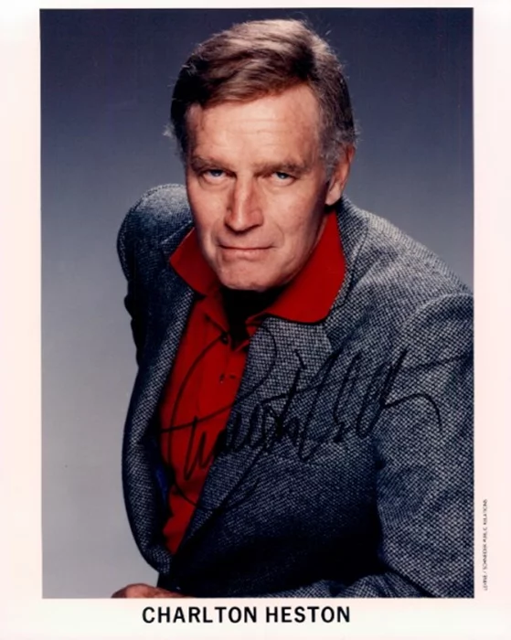 Charlton Heston autograph
